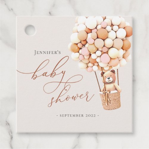 We Can Bearly Wait Baby Shower Favor Tags