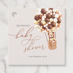 We Can Bearly Wait! Baby Shower Favor Tags
