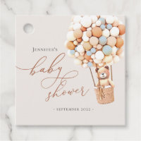 We Can Bearly Wait! Baby Shower Favor Tags