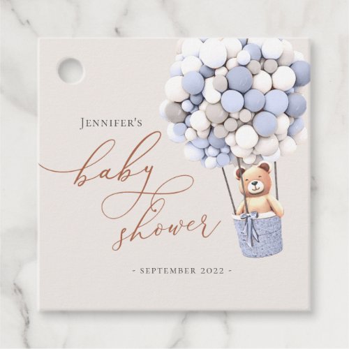 We Can Bearly Wait Baby Shower Favor Tags