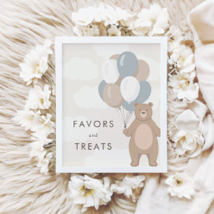 We Can Bearly Wait   Baby Shower Favors and Treats Poster