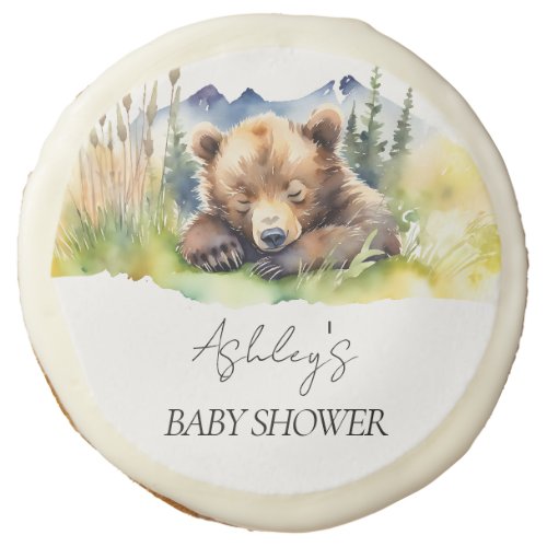 We can bearly wait baby shower favors sugar cookie