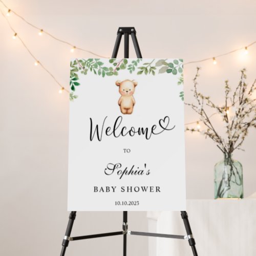 We can bearly wait baby shower foam board