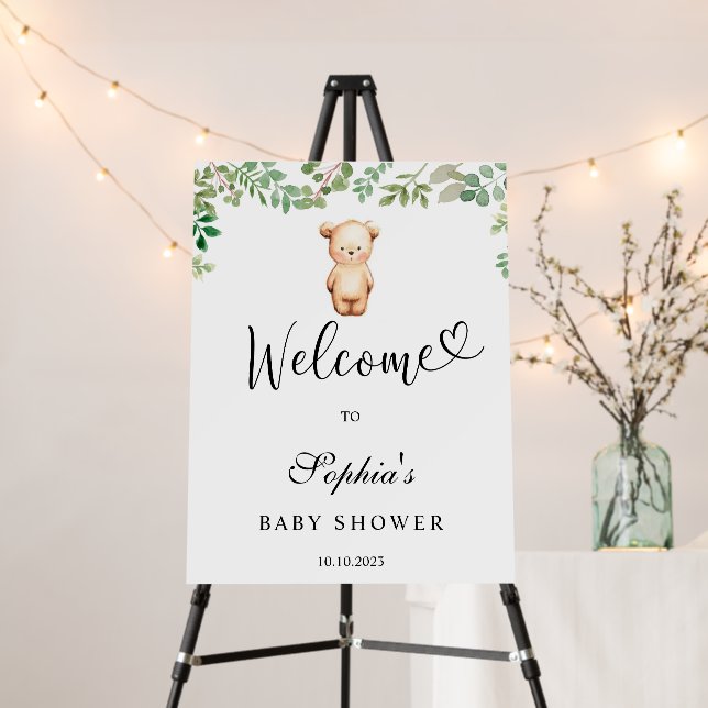 We can bearly wait baby shower foam board (In Situ (Stand))