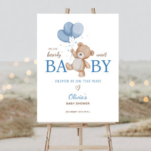 We Can Bearly Wait Baby Shower Foam Board