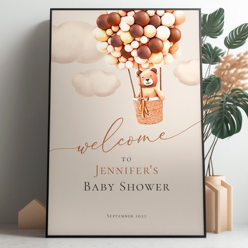 We Can Bearly Wait Baby Shower Foam Board