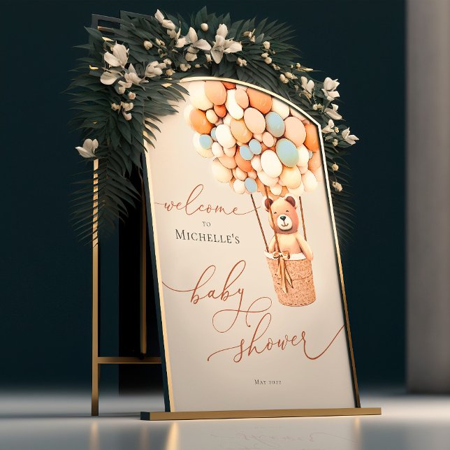 We Can Bearly Wait! Baby Shower Foam Board (Creator Uploaded)