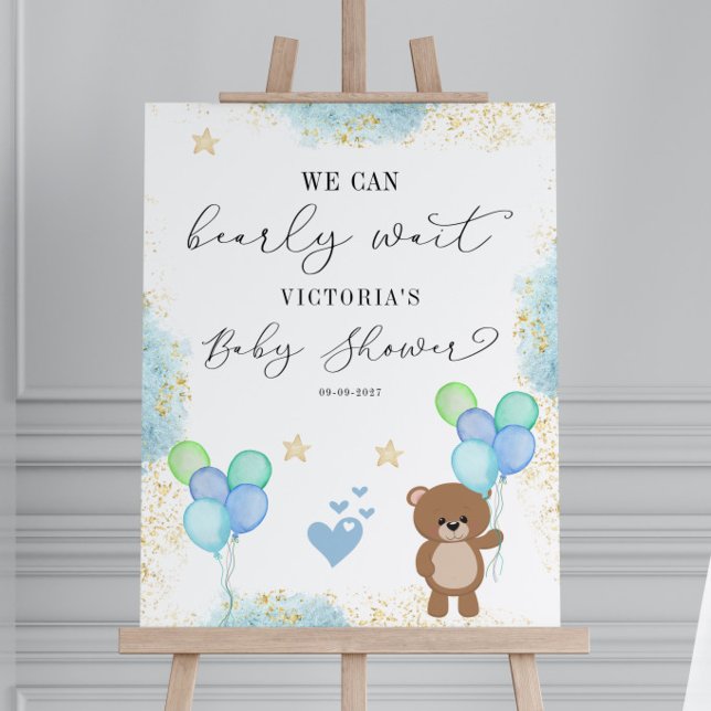 We can Bearly Wait Baby Shower Foam Board (Creator Uploaded)