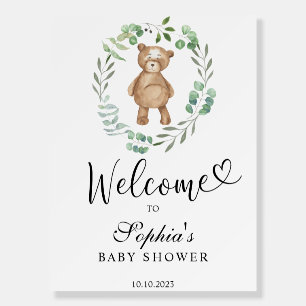 We can bearly wait baby shower foam board