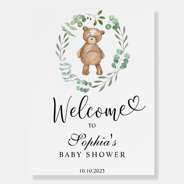 We can bearly wait baby shower foam board (Front)