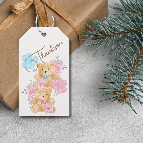 We can bearly wait Baby Shower Gift Tags