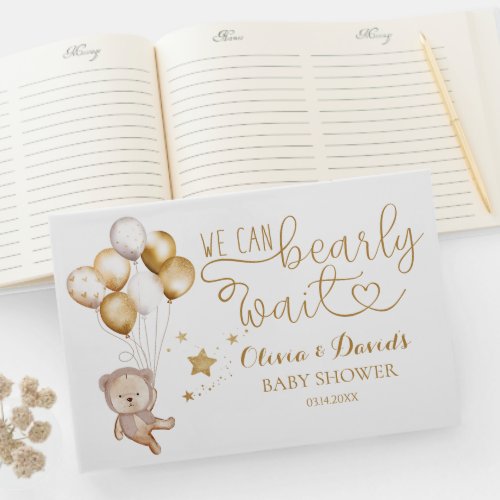 We Can Bearly Wait Baby Shower Guest Book