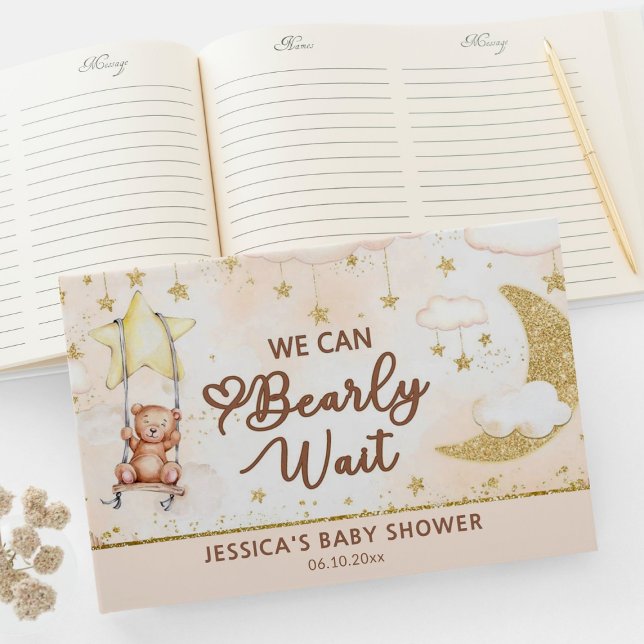 We Can Bearly Wait Baby Shower Guest Book (Creator Uploaded)