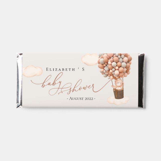 We Can Bearly Wait! Baby Shower Hershey Bar Favors (Front)