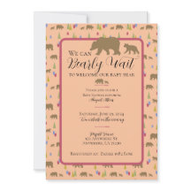 We Can Bearly Wait Baby Shower Invitation