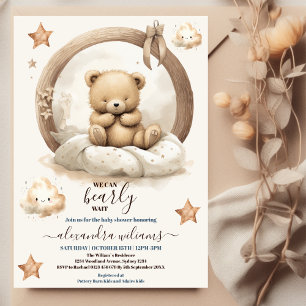 We Can Bearly Wait Baby Shower Invitation