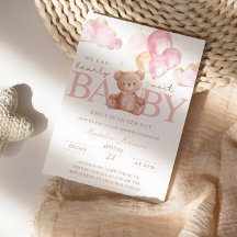 We Can Bearly Wait Baby Shower Invitation