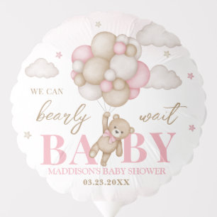 We Can Bearly Wait Baby Shower Medium Balloon