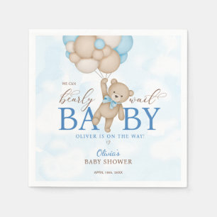 We Can Bearly Wait Baby Shower Napkins