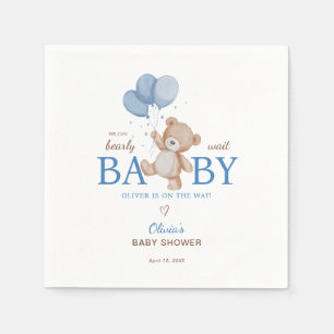We Can Bearly Wait Baby Shower Napkins