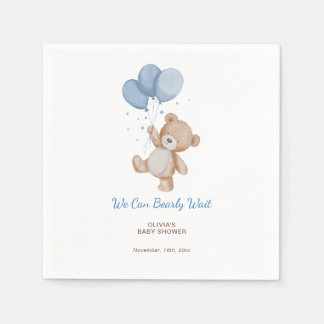 We Can Bearly Wait Baby Shower Napkins