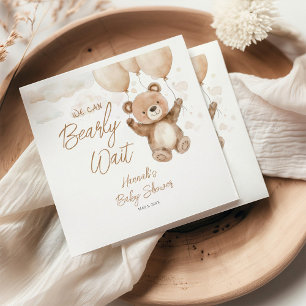 We Can Bearly Wait Baby Shower Napkins