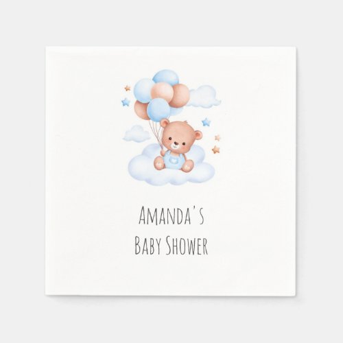 We Can Bearly Wait  Baby Shower Napkins