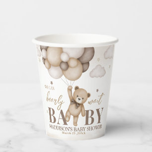 We Can Bearly Wait Baby Shower Paper cup