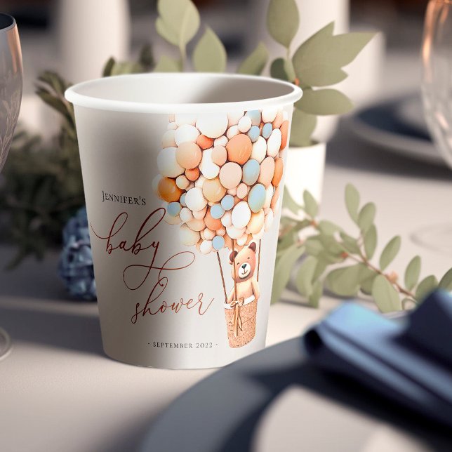 We Can Bearly Wait! Baby Shower Paper Cups (Creator Uploaded)