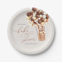 We Can Bearly Wait! Baby Shower Paper Plates