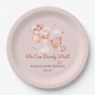 We Can Bearly Wait Baby Shower Paper Plates 