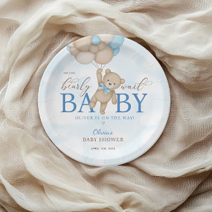 We Can Bearly Wait Baby Shower Paper Plates