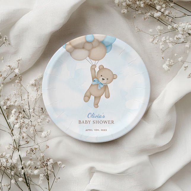 We Can Bearly Wait Baby Shower Paper Plates (Creator Uploaded)