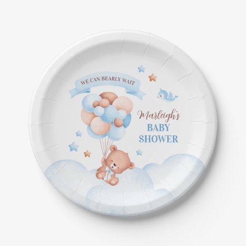 We Can Bearly Wait Baby Shower Paper Plates