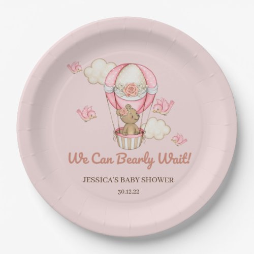 We Can Bearly Wait Baby Shower Paper Plates 