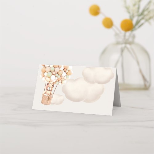 We Can Bearly Wait Baby Shower Place Card