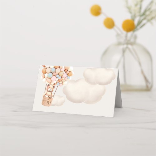 We Can Bearly Wait Baby Shower Place Card