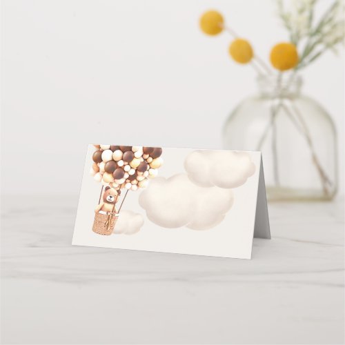 We Can Bearly Wait Baby Shower Place Card