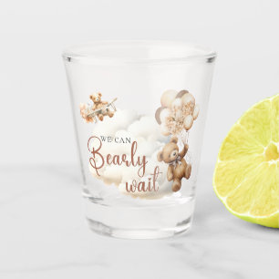 We Can Bearly Wait Baby Shower Shot Glass