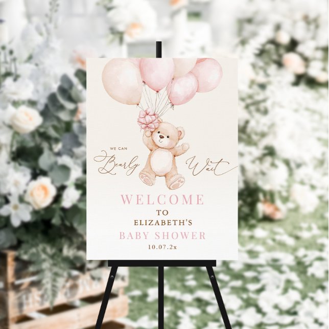 We Can Bearly Wait Baby Shower Sign (Creator Uploaded)