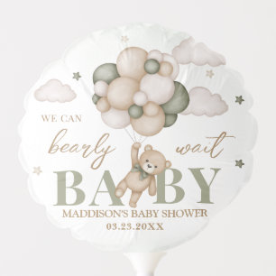 We Can Bearly Wait Baby Shower Small Balloon