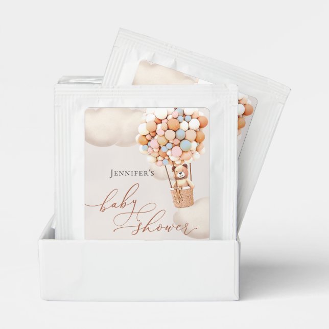 We Can Bearly Wait! Baby Shower Tea Bag Drink Mix (Pair)