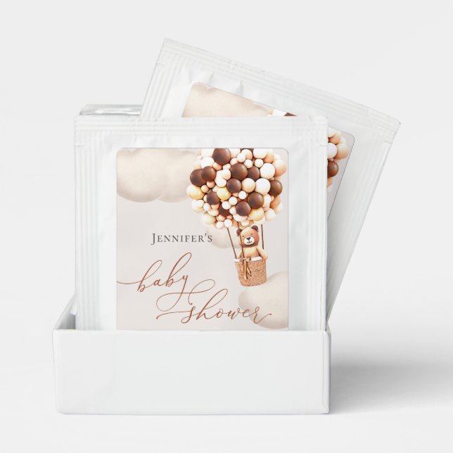 We Can Bearly Wait! Baby Shower Tea Bag Drink Mix (Pair)