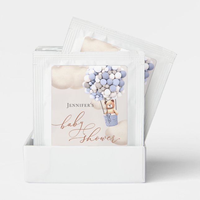 We Can Bearly Wait! Baby Shower Tea Bag Drink Mix (Pair)
