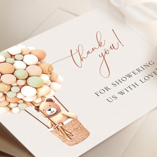 We Can Bearly Wait! Baby Shower Thank You (Creator Uploaded)