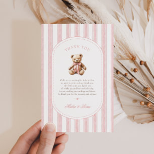 We Can Bearly Wait Baby Shower Thank You Card