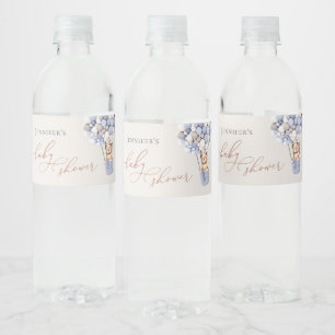 We Can Bearly Wait! Baby Shower Water Bottle Label