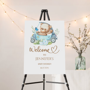 We can bearly wait baby shower welcome foam board