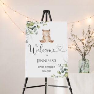 Personalised Baby Shower Welcome Sign Poster Print A4 PR83 