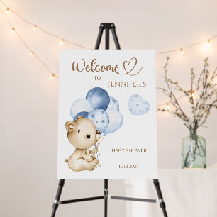We can bearly wait baby shower welcome foam board